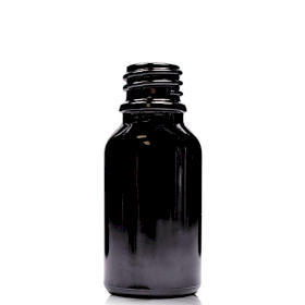 156x 15ml Black Glass Dropper Bottle