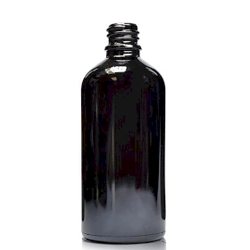 70x 100ml Black Glass Dropper Bottle