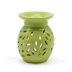 3x Floral Oil Burner - Lime