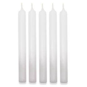 100x Snow White Dinner Candle