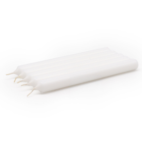100x Snow White Dinner Candle