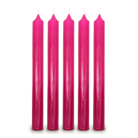 100x Fuchsia Dinner Candle