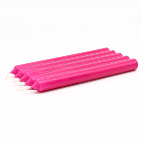 100x Fuchsia Dinner Candle