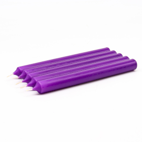 100x Lilac Dinner Candle