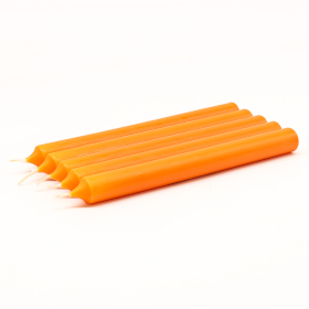 100x Orange Dinner Candle