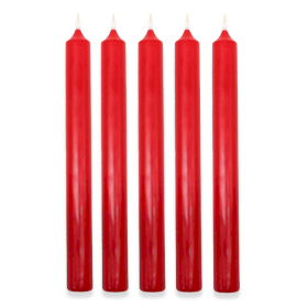 100x Rubin Red Dinner Candle