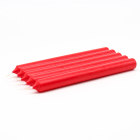 100x Rubin Red Dinner Candle