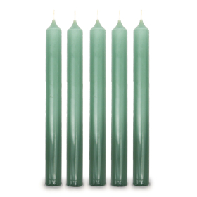 100x Emerald Dinner Candle