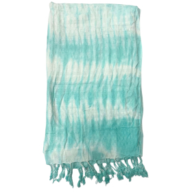4x Boho Java Art Stole/Scarf - Teal Stripes & Motiff - 62x200cm