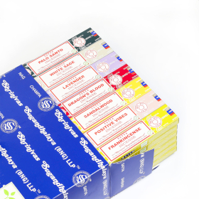 42x Satya Assorted Incense 15 gms in Display Box