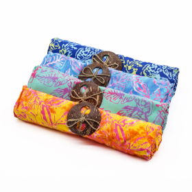 4x Bali Block Print Sarong - Tropical Leaves (4 Assorted Colours)