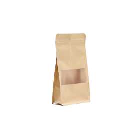 50x Kraft Squat Window Bags - 14x24cm