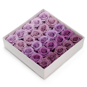 25x Craft Soap Flower - (5-Layer) Romatic Rose - Graduated Selection - Lavender Blush