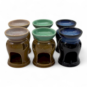 6x Classic Rustic Oil Burner - Heart Cut-out (assorted)