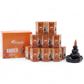 12x Aromatika Masala Backflow Incense - Amber