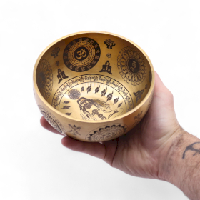 Pure Brass Etched Yogi - Small Approx 13x6.5cm - 600gm