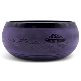 Extra Loud - Mushroom Singing Bowl - 23x10.5cm 1.3kg - Purple Haze