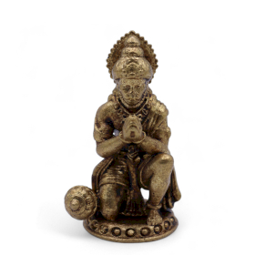 4x Brass Miniature Gods - Hanuman (30gms)  - 36mm
