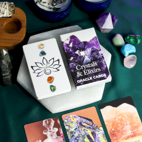 4x Crystals & Elixirs Oracle Cards – Healing Energy Deck