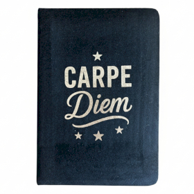 Black Velvet Note Book - 80 pages - Carpe Diem