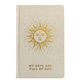 Ivory & Gold Gratitude Journal - 120 pages -  My Days are Full of Sun