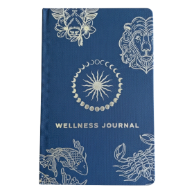 Blue & Silver Wellbeing Journal  - 120 pages - Zodiac Signs