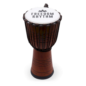 Large Pro Djembe Drum - Freedom Rhythm (high) - 50cm (22cm Diameter)
