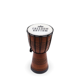 Small Pro Djembe Drum - Freedom Rhythm (high) - Small 30cm (15cm Diameter)