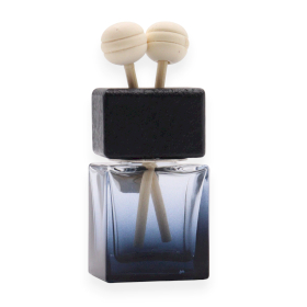 12x Black - Car Diffuser Vent Attach Bottles - 8ml - (3 assorted designs x 4)
