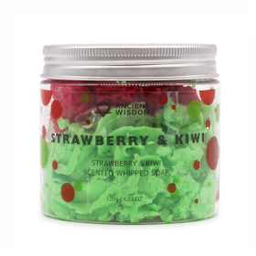 3x Strawberry & Kiwi Whipped Soap 120g