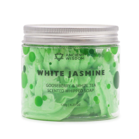 3x White Jasmine Whipped Soap 120g
