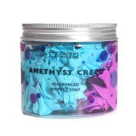 3x Amethyst Creed Whipped Soap 120g