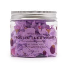 3x Frosted Sugar Plum Whipped Soap 120g