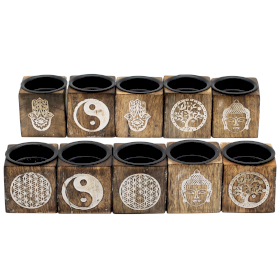 10x Cube Multi Purpose Holder - 5x5x5cm - Esoteric Selection