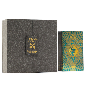 Gold & Turquoise Foil Tarot Card Gift Box Set - with booklet