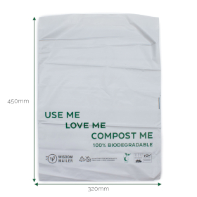 100x 100% Biodegradable Mailer (320x450mm)
