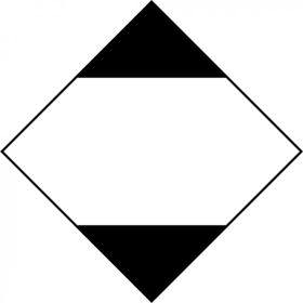 500x Hazardous Goods Transport Labels 100x100mm