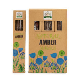 12x Natural Botanical Masala Incense - Amber