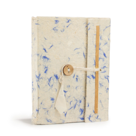 Med Lokta Mixed Blue Cotton Notebook (15x12cm) - 45 leafs