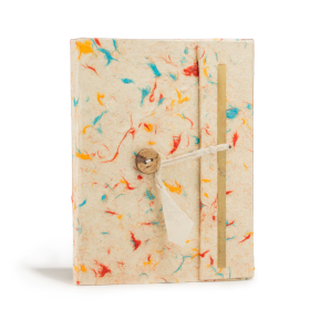 Med Lokta Mixed Colour Cotton Notebook (15x12cm) - 45 leafs