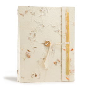 Lrg Lokta Mixed Flowers Notebook (21x15cm) - 45 leafs - inc bookmark