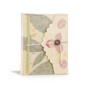 Med Lokta Bougainvillea Notebook (15x12cm) - 45 leafs