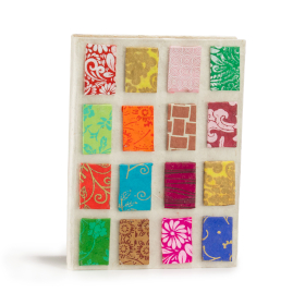 Med Lokta Mini Tiles Notebook (15x12cm) - 45 leafs - Natural