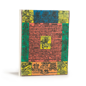 Med Lokta Traditional Prayer Flag Notebook (15x12cm) - 45 leafs - Natural