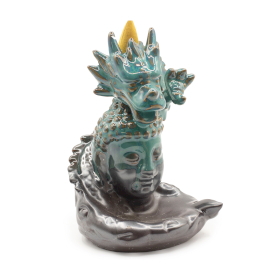 3x Backflow Incense Burner - Dragon Over Buddha