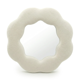 Soft Squiggly Mirror - Flower - Stone 25x25cm