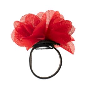 100x Chiffon Scent Rings - Rose Red