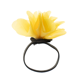 100x Chiffon Scent Rings - Yellow