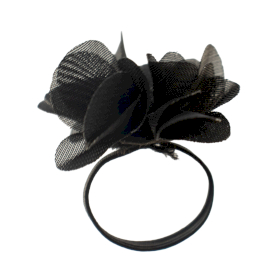 100x Chiffon Scent Rings - Black