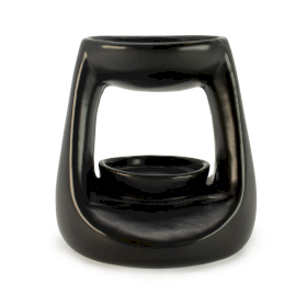 3x Ceramic Zen Oil Burner - Small Classic  - Matt Black